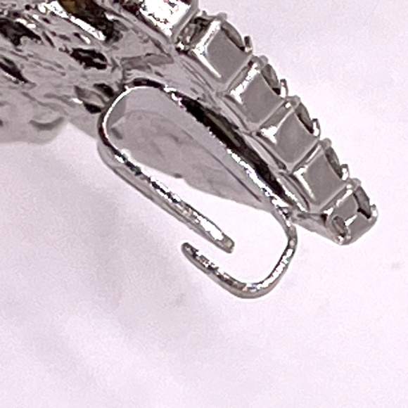 Hobe Signed Vintage Rhinestone Pin Brooch Pendant - Picture 5 of 10